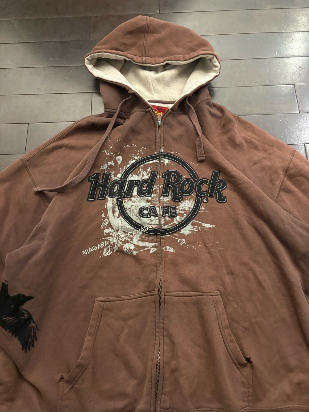 Y2K Hard Rock Cafe zip up hoodie